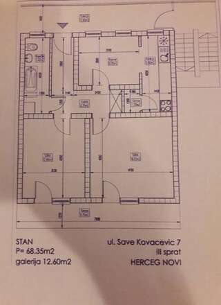 Апартаменты Apartment Castelnuovo Херцег-Нови Апартаменты с видом на море-32